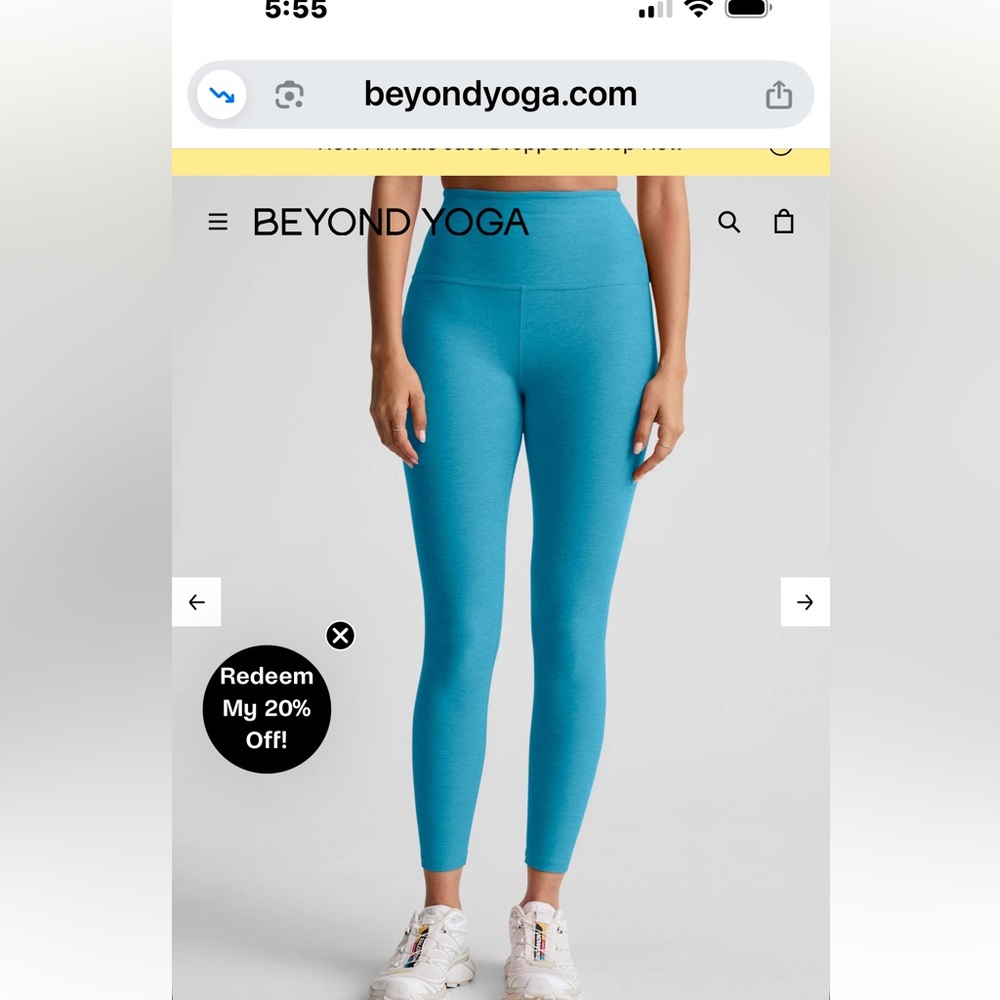 Beyond yoga turquoise Blue Leggings